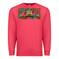 Cardinal school bus leopard gemstone license plate Premium Sweatshirt - Artiststas