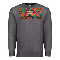 Charcoal Heather school bus leopard gemstone license plate Premium Sweatshirt - Artiststas