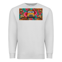 Dove Grey school bus leopard gemstone license plate Premium Sweatshirt - Artiststas