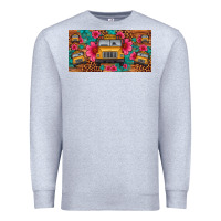 Heather Grey school bus leopard gemstone license plate Premium Sweatshirt - Artiststas