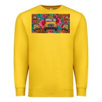 Lemon school bus leopard gemstone license plate Premium Sweatshirt - Artiststas