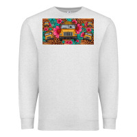 Oatmeal Heather school bus leopard gemstone license plate Premium Sweatshirt - Artiststas