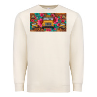Sandshell school bus leopard gemstone license plate Premium Sweatshirt - Artiststas