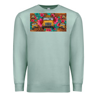 Seafoam school bus leopard gemstone license plate Premium Sweatshirt - Artiststas