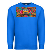 True Royal school bus leopard gemstone license plate Premium Sweatshirt - Artiststas