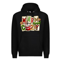 Black warm and cozy hot cocoa Premium Hoodie - FaDigitalArtStudio