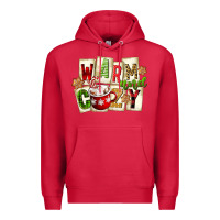 Cardinal warm and cozy hot cocoa Premium Hoodie - FaDigitalArtStudio