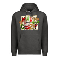 Charcoal Heather warm and cozy hot cocoa Premium Hoodie - FaDigitalArtStudio