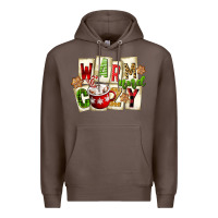 Coffee warm and cozy hot cocoa Premium Hoodie - FaDigitalArtStudio