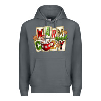 Rock warm and cozy hot cocoa Premium Hoodie - FaDigitalArtStudio