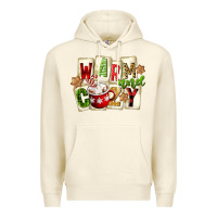 Sandshell warm and cozy hot cocoa Premium Hoodie - FaDigitalArtStudio