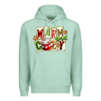 Seafoam warm and cozy hot cocoa Premium Hoodie - FaDigitalArtStudio