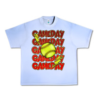 Grape Ice Game day softball lightning bolt Urban Heavy Tee - HowdyJamesFarm