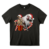 Asphalt Christmas Baboon Baby And Mama Heavy Core Tee - LillyAllenDesigns