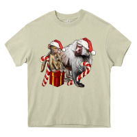 Mossy Christmas Baboon Baby And Mama Heavy Core Tee - LillyAllenDesigns