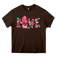 Chocolate Brown gnome love Heavy Core Tee - JahusDesignShop