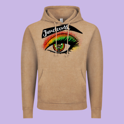 Juneteenth Eyelash Cowgirl Vintage Hoodie Designed By Cowgirlartshop