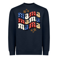Navy american mama Heavyweight Sweatshirt - BundleAndBundleShop