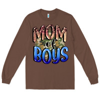 Chestnut Mom of Boys Mother's Day Long Sleeve Tee - CowGirlArtShop