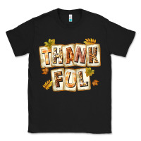 Black Thankful with Plate Classic Tee - texasbilliewilder