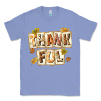 Colony Blue Thankful with Plate Classic Tee - texasbilliewilder