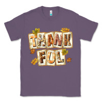 Lavender Thankful with Plate Classic Tee - texasbilliewilder