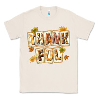 Natural Thankful with Plate Classic Tee - texasbilliewilder