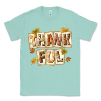 Seafoam Thankful with Plate Classic Tee - texasbilliewilder