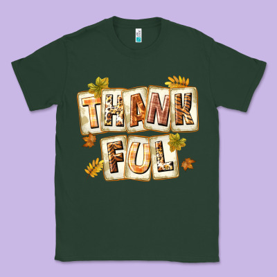 Thankful With Plate Classic Tee Designed By Texasbilliewilder