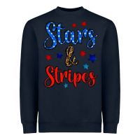 Navy stars & stripes Heavyweight Sweatshirt - BundleAndBundleShop