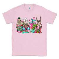 Bubblegum Pink skeleton summer coffee cups Classic Tee - Jasminsmagicworld