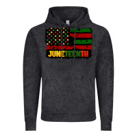 Vintage Black juneteenth american flag Vintage Hoodie - CowGirlArtShop
