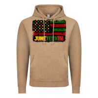 Vintage Coffee juneteenth american flag Vintage Hoodie - CowGirlArtShop