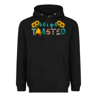 Black let's get toasted Heavyweight Hoodie - Artiststas