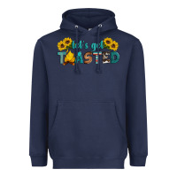Navy let's get toasted Heavyweight Hoodie - Artiststas