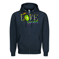 Navy love summer Zipper Hoodie - CowhideDigitalArt