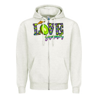 Oatmeal Heather love summer Zipper Hoodie - CowhideDigitalArt