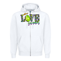 White love summer Zipper Hoodie - CowhideDigitalArt