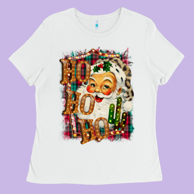 Ho Ho Ho Santa Ladies Tee Designed By Bettercallsaul