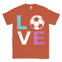 Copper Soccer Gift for Girls Women I Love Soccer Vintage Classic Tee - minhPixels