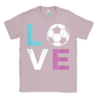Lilac Soccer Gift for Girls Women I Love Soccer Vintage Classic Tee - minhPixels