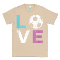 Mushroom Soccer Gift for Girls Women I Love Soccer Vintage Classic Tee - minhPixels