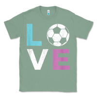 Sage Soccer Gift for Girls Women I Love Soccer Vintage Classic Tee - minhPixels
