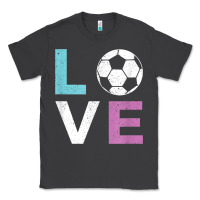 Smoke Soccer Gift for Girls Women I Love Soccer Vintage Classic Tee - minhPixels