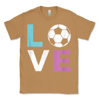 Toasted Coconut Soccer Gift for Girls Women I Love Soccer Vintage Classic Tee - minhPixels