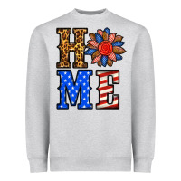 Heather Grey 4th of july home Heavyweight Sweatshirt - BundleAndBundleShop