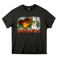 Asphalt Christmas Snowman Heavy Core Tee - LillyAllenDesigns