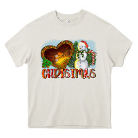 Christmas Snowman Heavy Core Tee | Teevron