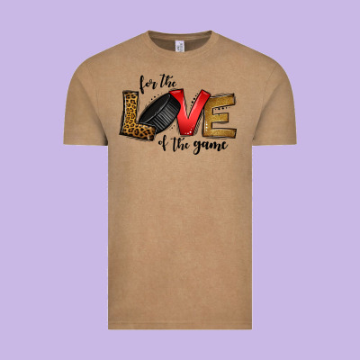 For The Love Of The Game Ice Hockey Vintage Tee Designed By Jasminsmagicworld