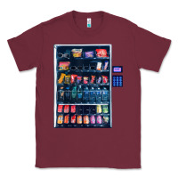 Burgundy Funny Costumes for Halloween Vending Machine Silvester Classic Tee - minhPixels